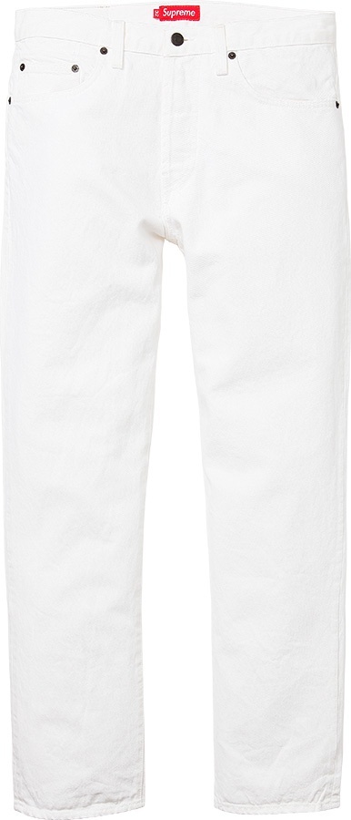 White Slim Jean view 2